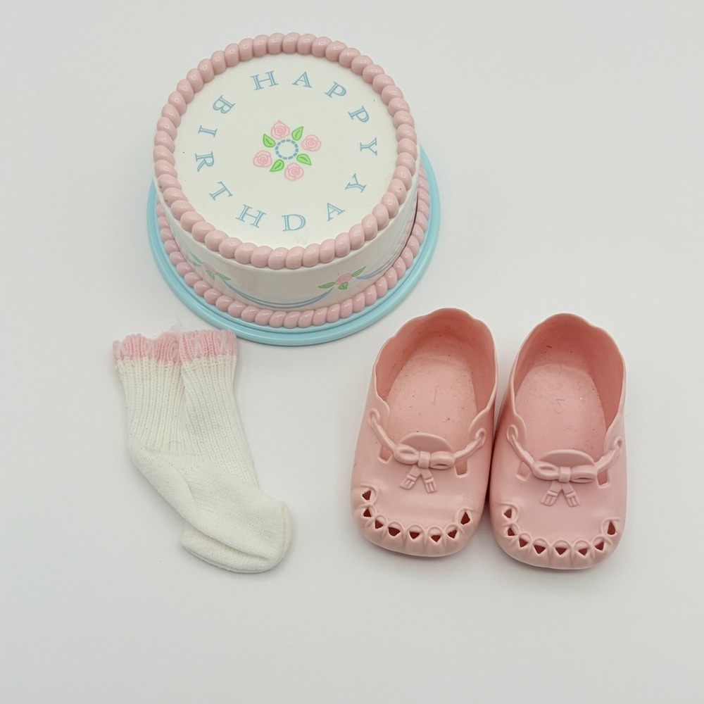 Pleasant Company Bitty Baby Doll Happy Birthday Outfit - Pink Shoes Musical Toy